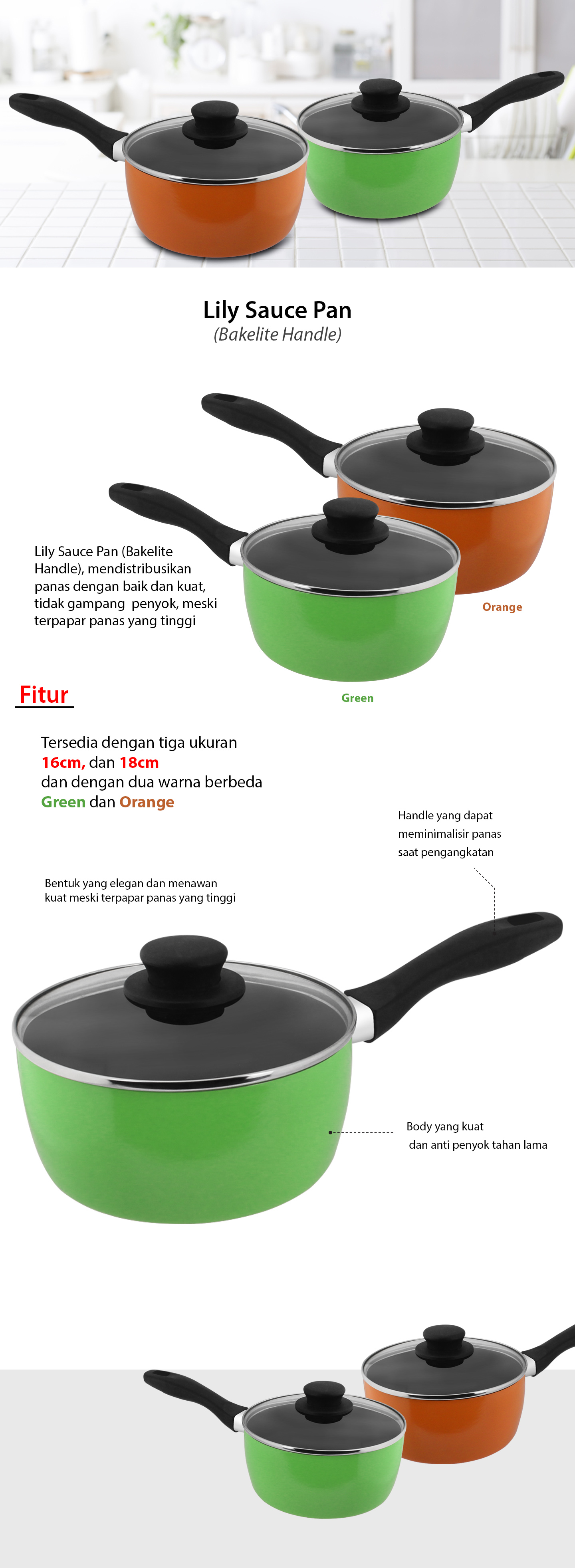 Lily Sauce Pan (BK Handle)